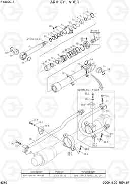 4210 ARM CYLINDER R140LC-7, Hyundai