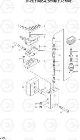 4300 SINGLE PEDAL(DOUBLE ACTING) R140LC-7, Hyundai