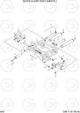 4340 QUICK CLAMP ASSY 4(#2515-) R140LC-7, Hyundai