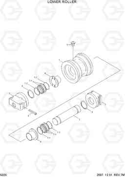 5020 LOWER ROLLER R140LC-7, Hyundai