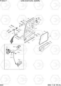6050 CAB ASSY(4/6, DOOR) R140LC-7, Hyundai