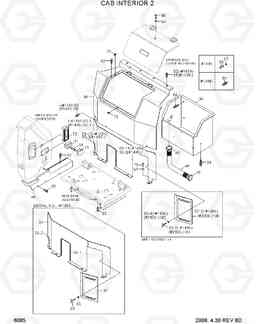 6085 CAB INTERIOR 2 R140LC-7, Hyundai