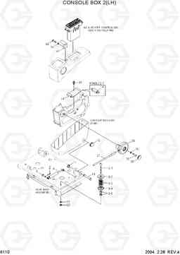 6110 CONSOLE BOX 2(LH) R140LC-7, Hyundai