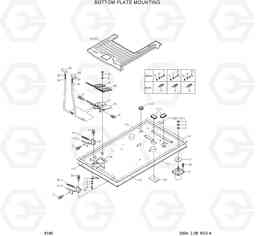 6160 BOTTOM PLATE MOUNTING R140LC-7, Hyundai