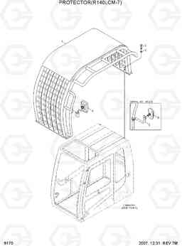 6170 PROTECTOR(R140LCM-7) R140LC-7, Hyundai