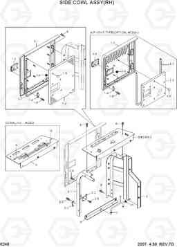 6240 SIDE COWL ASSY(RH) R140LC-7, Hyundai