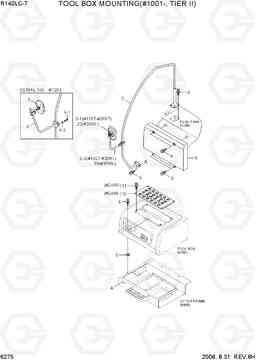 6275 TOOL BOX MOUNTING(#1001-, TIER II) R140LC-7, Hyundai