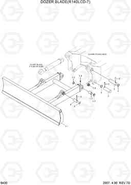 6430 DOZER BLADE(R140LCD-7) R140LC-7, Hyundai