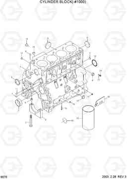 9070 CYLINDER BLOCK(-#1000) R140LC-7, Hyundai