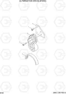 9140 ALTERNATOR DRIVE(-#1000) R140LC-7, Hyundai