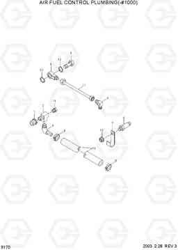 9170 AIR FUEL CONTROL PLUMBING(-#1000) R140LC-7, Hyundai