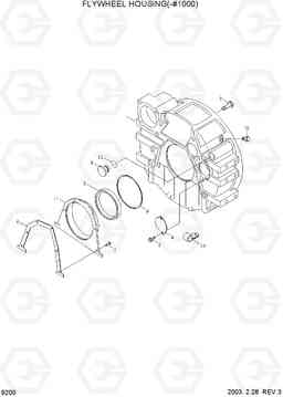 9200 FLYWHEEL HOUSING(-#1000) R140LC-7, Hyundai