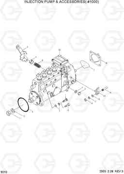 9210 INJECTION PUMP & ACCESSORIES(-#1000) R140LC-7, Hyundai