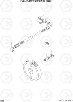 9220 FUEL PUMP COUPLING(-#1000) R140LC-7, Hyundai