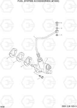 9230 FUEL SYSTEM ACCESSORIES(-#1000) R140LC-7, Hyundai