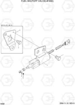 9250 FUEL SHUTOFF VALVE(-#1000) R140LC-7, Hyundai