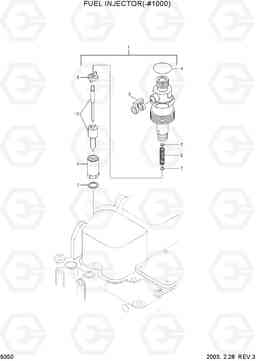 9350 FUEL INJECTOR(-#1000) R140LC-7, Hyundai