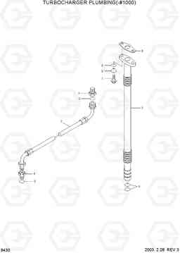 9430 TURBOCHARGER PLUMBING(-#1000) R140LC-7, Hyundai