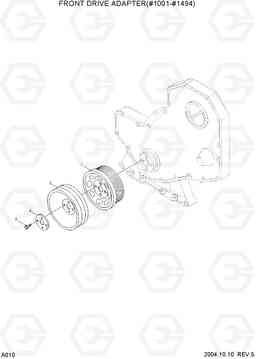 A010 FRONT DRIVE ADAPTER(#1001-#1494) R140LC-7, Hyundai