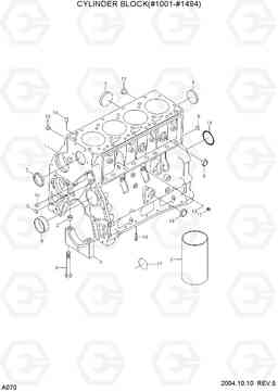 A070 CYLINDER BLOCK(#1001-#1494) R140LC-7, Hyundai