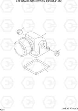 A230 AIR INTAKE CONNECTION 1(#1001-#1494) R140LC-7, Hyundai