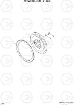 A260 FLYWHEEL(#1001-#1494) R140LC-7, Hyundai
