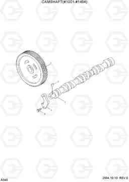 A340 CAMSHAFT(#1001-#1494) R140LC-7, Hyundai