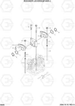 B040 ROCKER LEVERS(#1495-) R140LC-7, Hyundai