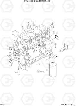 B070 CYLINDER BLOCK(#1495-) R140LC-7, Hyundai