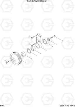 B160 FAN DRIVE(#1495-) R140LC-7, Hyundai