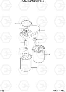 B190 FUEL CLEANER(#1495-) R140LC-7, Hyundai