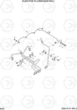 B220 INJECTOR PLUMBLING(#1495-) R140LC-7, Hyundai