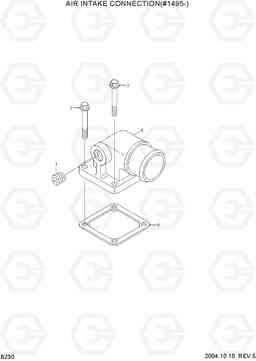 B230 AIR INTAKE CONNECTION (#1495-) R140LC-7, Hyundai