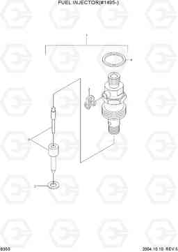B350 FUEL INJECTOR(#1495-) R140LC-7, Hyundai