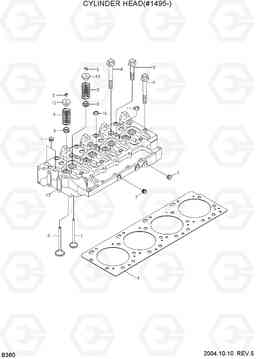 B360 CYLINDER HEAD(#1495-) R140LC-7, Hyundai