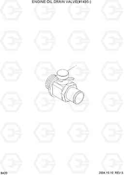 B420 ENGINE OIL DRAIN VALVE(#1495-) R140LC-7, Hyundai