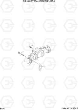 B510 EXHAUST MANIFOLD(#1495-) R140LC-7, Hyundai