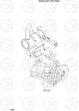 1030 EXHAUST SYSTEM R140LC-7A, Hyundai