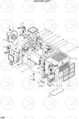 1180 HEATER UNIT R140LC-7A, Hyundai