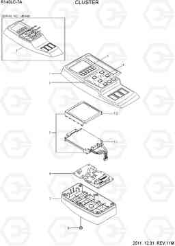 2090 CLUSTER R140LC-7A, Hyundai