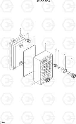 2100 FUSE BOX R140LC-7A, Hyundai