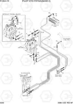 3230 PILOT HYD PIPING(BASE 2) R140LC-7A, Hyundai