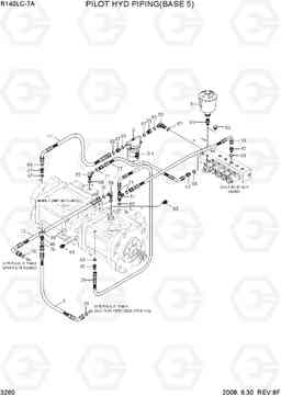 3260 PILOT HYD PIPING(BASE 5) R140LC-7A, Hyundai