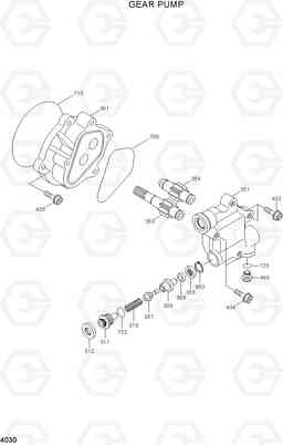 4030 GEAR PUMP R140LC-7A, Hyundai