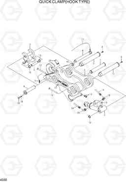 4330 QUICK CLAMP(HOOK TYPE) R140LC-7A, Hyundai