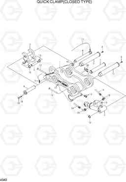 4340 QUICK CLAMP(CLOSED TYPE) R140LC-7A, Hyundai