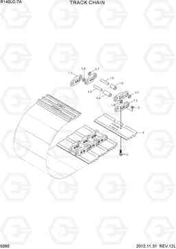 5060 TRACK CHAIN R140LC-7A, Hyundai