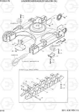 5110 UNDERCARRIAGE(R140LCM-7A) R140LC-7A, Hyundai