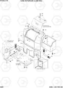6081 CAB INTERIOR 2(-#0180) R140LC-7A, Hyundai