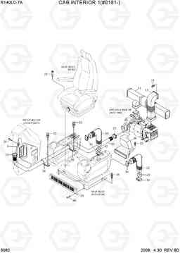 6082 CAB INTERIOR 1(#0181-) R140LC-7A, Hyundai